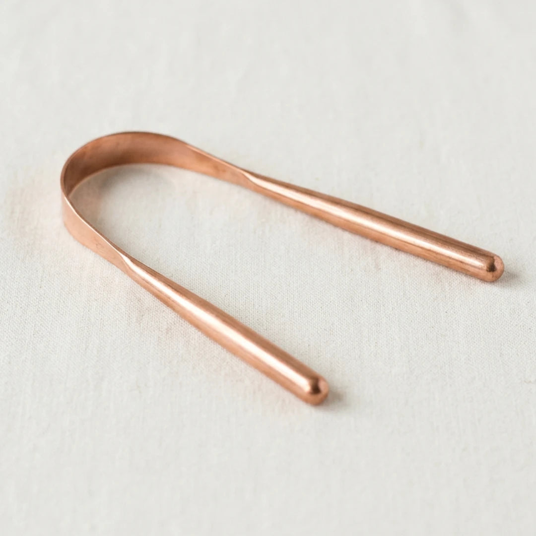 Copper Tongue Scraper — You'll want fresh breath for what's coming